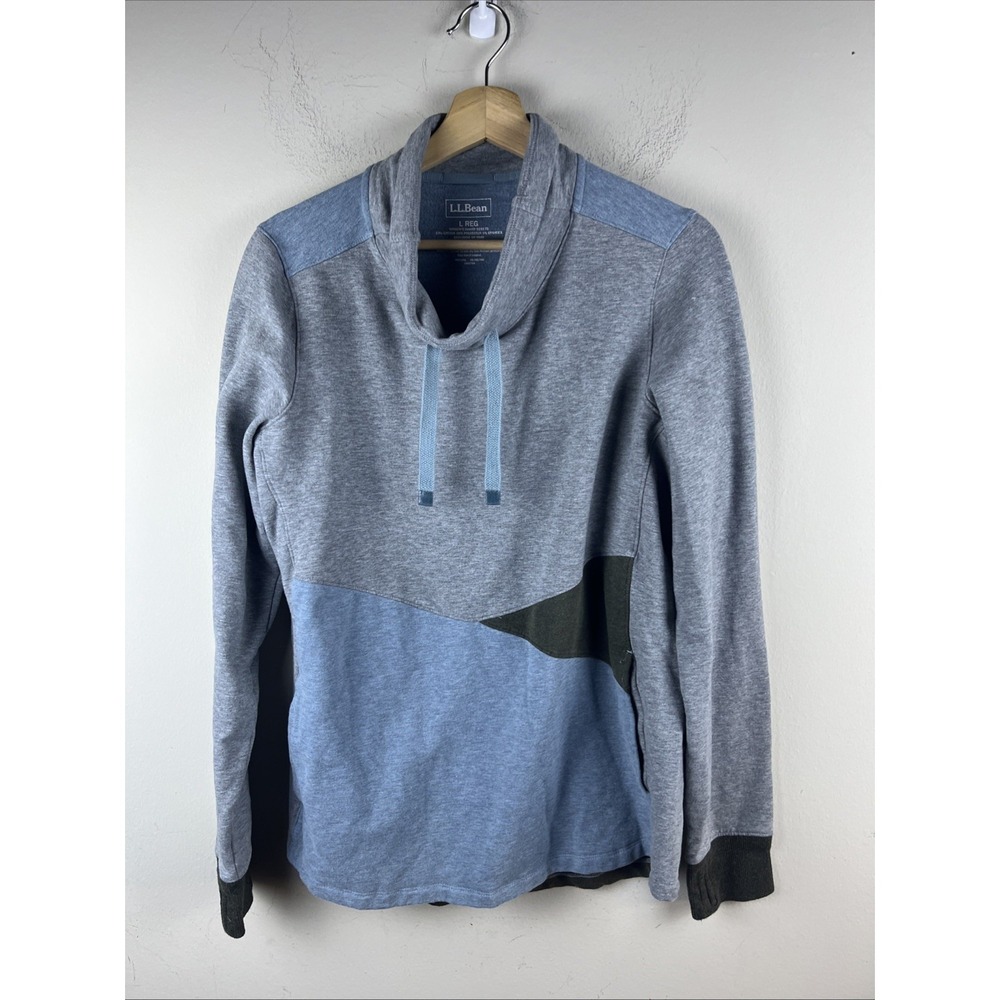 L.L.Bean Women's Large Regular Pullover Sweatshirt Fleece Long Sleeve Casual